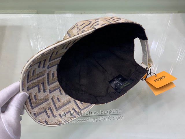 Fendi爆款男士帽子 芬迪經典FF提花棒球帽鴨舌帽  mm1726
